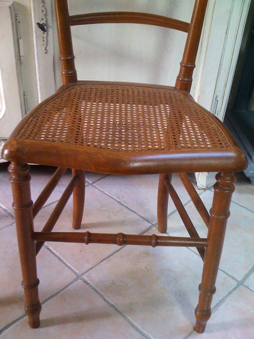 A2273 Antique French Cane Chairs